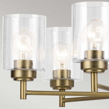 Kichler - Chandelier on a chain WINSLOW 5xE27/60W/230V d. 50,2 cm brass