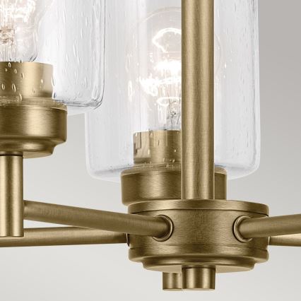 Kichler - Chandelier on a chain WINSLOW 5xE27/60W/230V d. 50,2 cm brass
