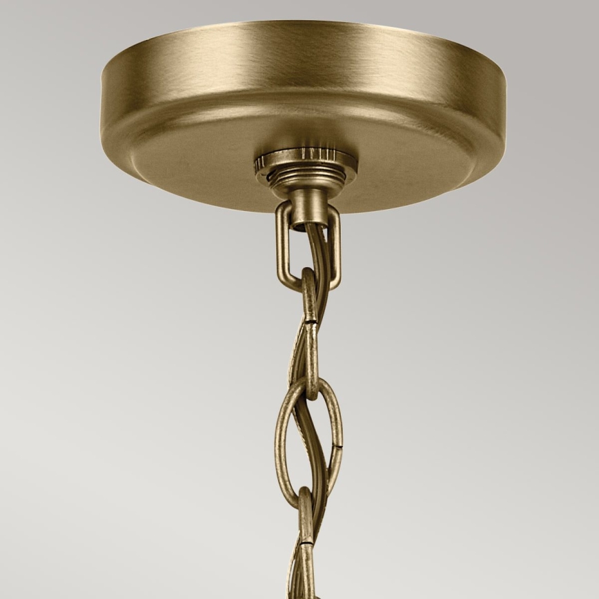 Kichler - Chandelier on a chain WINSLOW 5xE27/60W/230V d. 50,2 cm brass