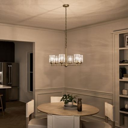 Kichler - Chandelier on a chain WINSLOW 6xE27/60W/230V d. 66 cm brass