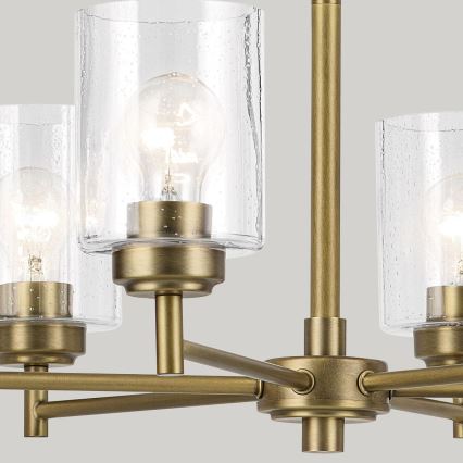 Kichler - Chandelier on a chain WINSLOW 6xE27/60W/230V d. 66 cm brass