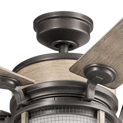 Kichler - LED Dimmable ceiling fan AHRENDALE LED/10W/230V IP44 + remote control
