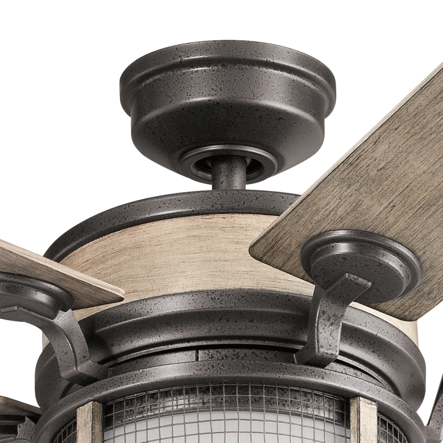 Kichler - LED Dimmable ceiling fan AHRENDALE LED/10W/230V IP44 + remote control