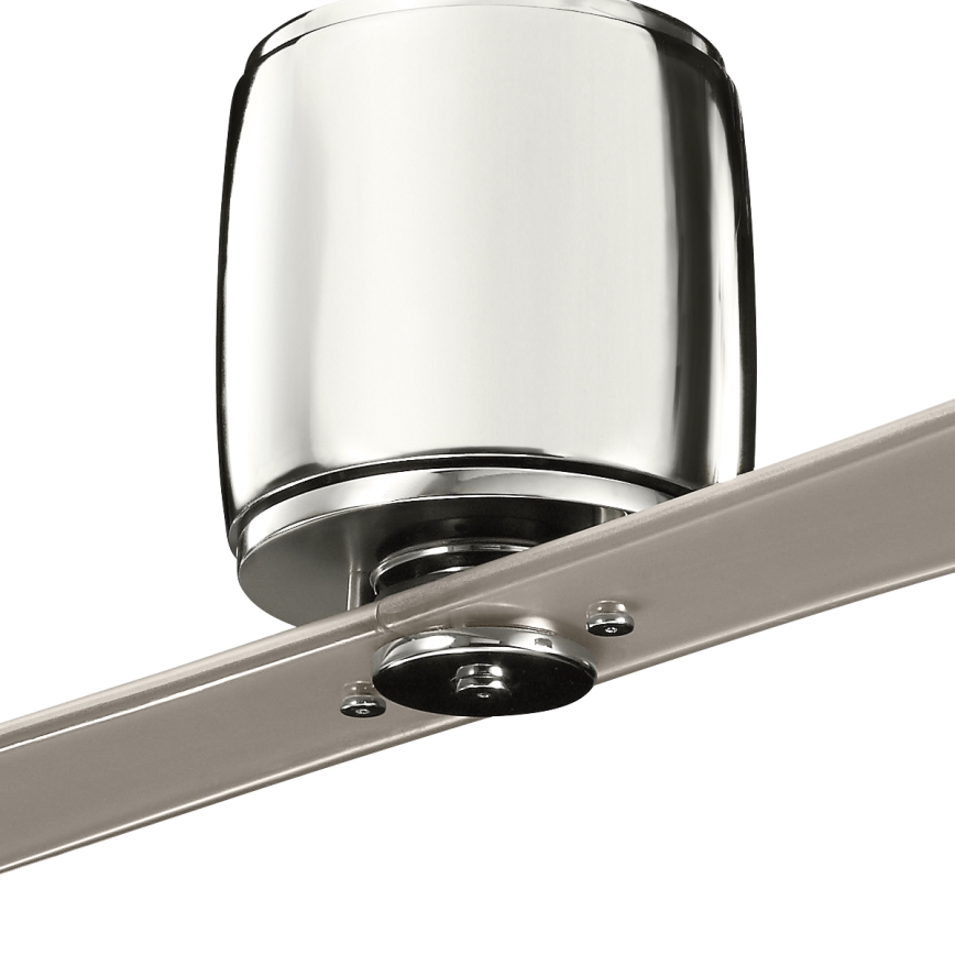 Kichler - Ceiling fan FERRON shiny chrome + remote control