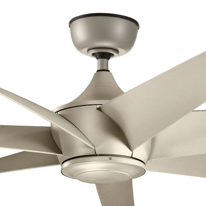 Kichler - Ceiling fan LEHR IP44 + remote control