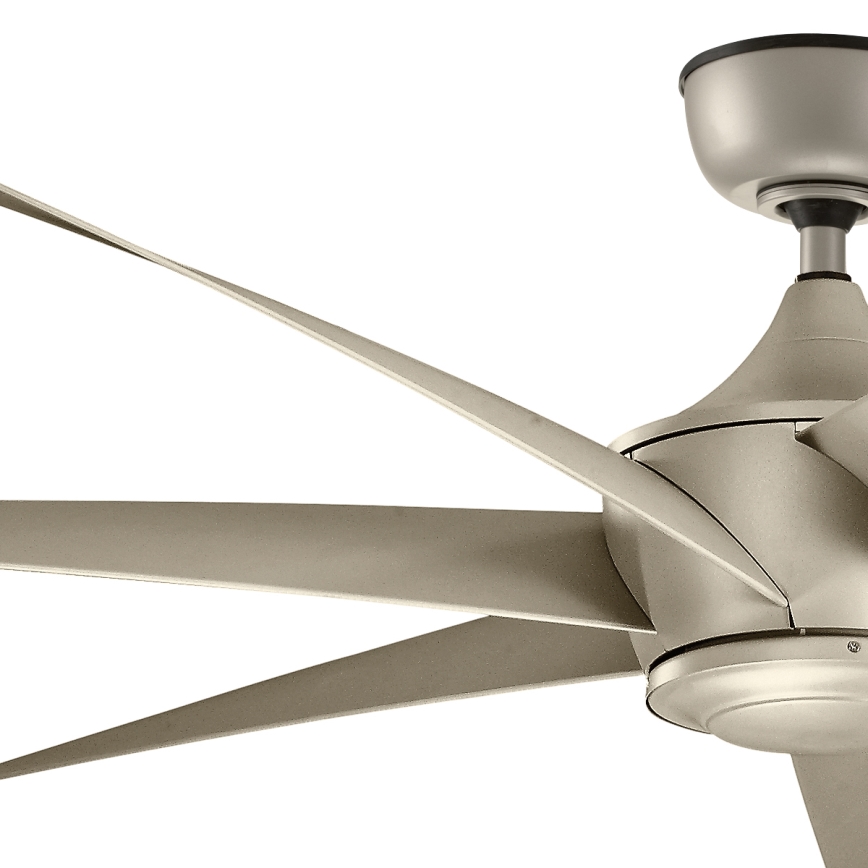 Kichler - Ceiling fan LEHR IP44 + remote control