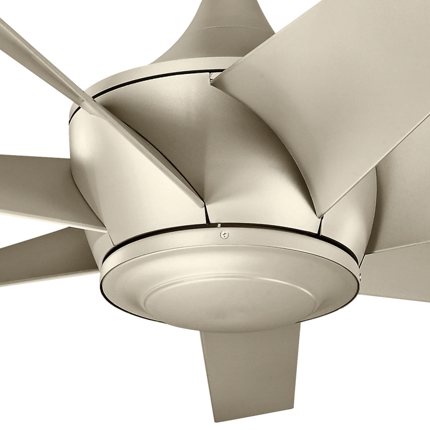 Kichler - Ceiling fan LEHR IP44 d. 137 cm + remote control