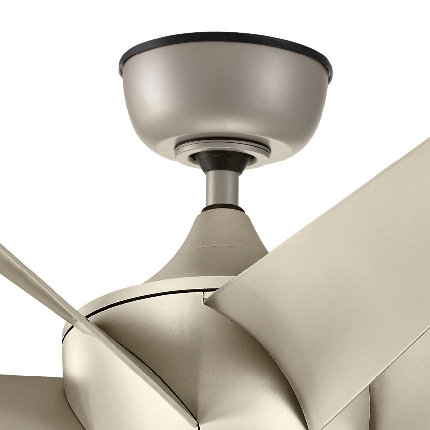 Kichler - Ceiling fan LEHR IP44 d. 137 cm + remote control