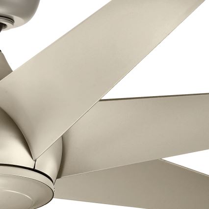 Kichler - Ceiling fan LEHR IP44 d. 137 cm + remote control