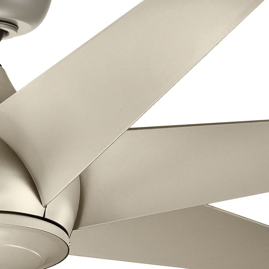 Kichler - Ceiling fan LEHR IP44 d. 137 cm + remote control