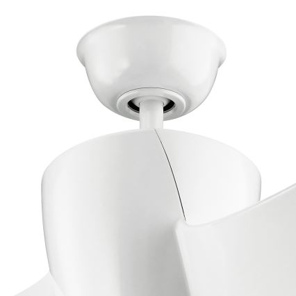 Kichler - LED Dimmable ceiling fan PHREE LED/10W/230V white + remote control