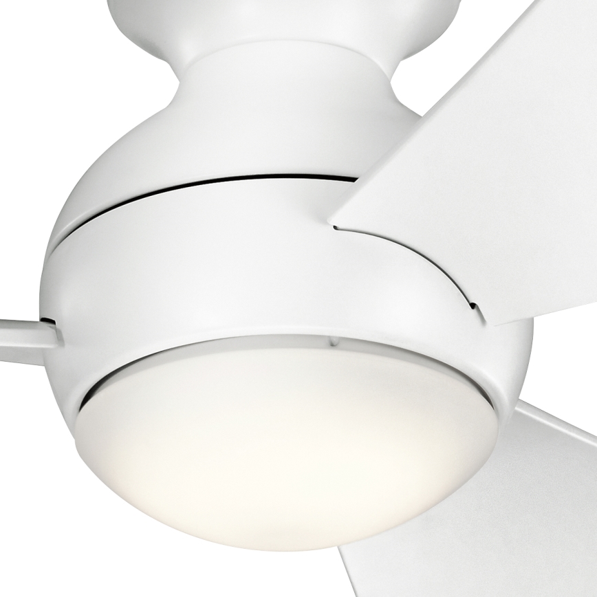 Kichler - LED Dimmable ceiling fan SOLA LED/10W/230V IP23 white + remote control