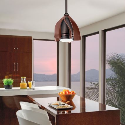 Kichler - LED Dimmable ceiling fan TERNA LED/10W/230V bronze/brown + remote control
