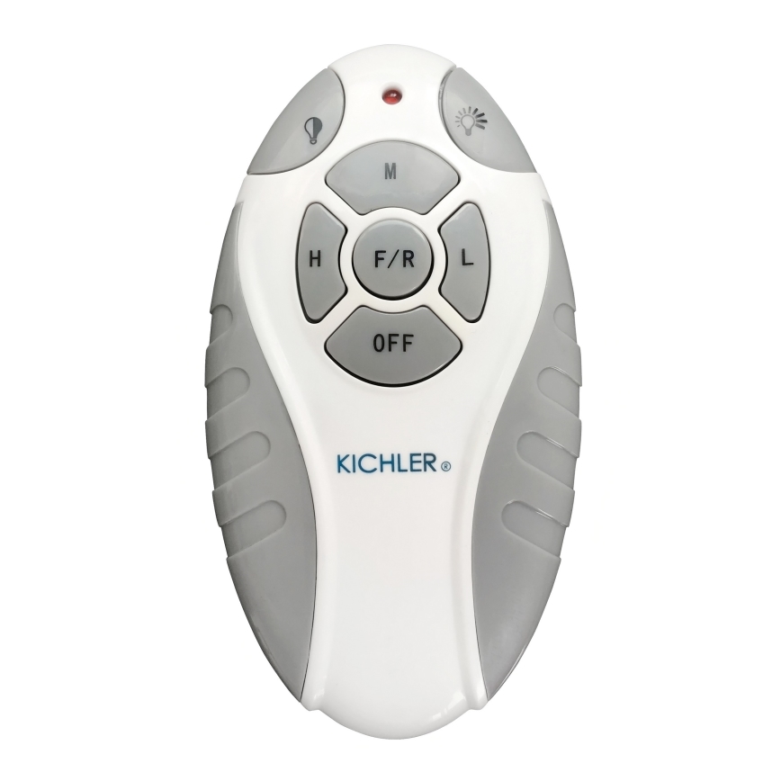 Kichler - LED Dimmable ceiling fan TERNA LED/10W/230V matte chrome/white + remote control