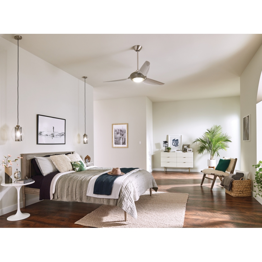 Kichler - LED Dimmable ceiling fan VOYA LED/14W/230V + remote control
