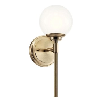 Kichler - LED Bathroom wall light BENNO 1xG9/3W/230V IP44 brass