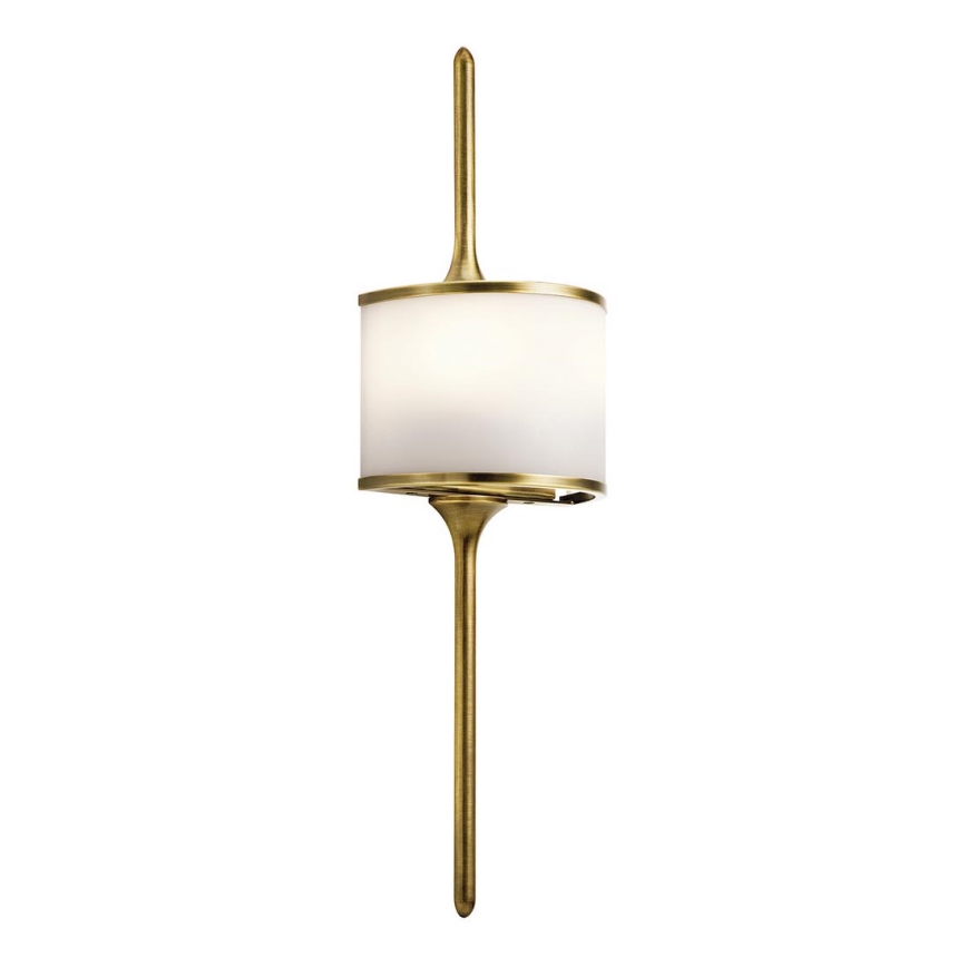 Kichler - LED Bathroom wall light MONA 2xG9/3,5W/230V IP44 brass