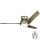 Kichler - LED Dimmable ceiling fan ERIS LED/10W/230V matte chrome IP44 + remote control