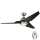 Kichler - LED Dimmable ceiling fan JADE LED/18W/230V black + remote control