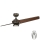 Kichler  -LED Dimmable ceiling fan XETY LED/10W/230V black/brown + remote control