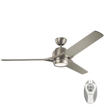 Kichler - LED Dimmable ceiling fan ZEUS LED/10W/230V + remote control