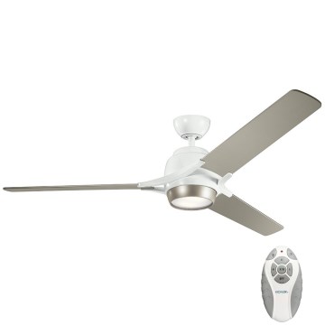 Kichler - LED Dimmable ceiling fan ZEUS LED/10W/230V + remote control