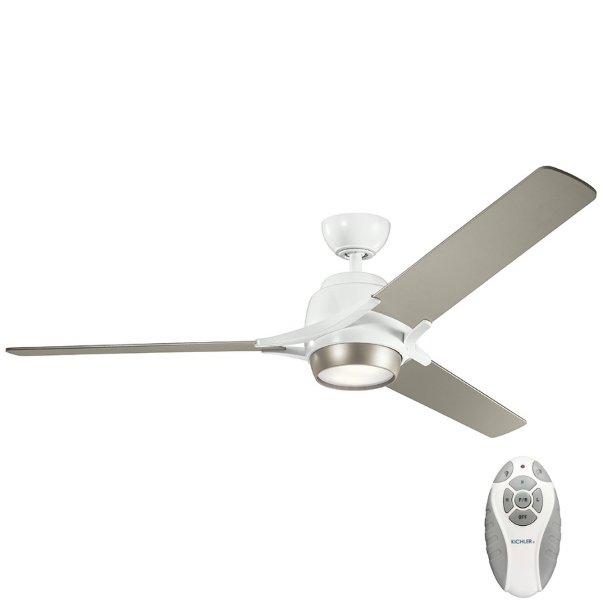 Kichler - LED Dimmable ceiling fan ZEUS LED/10W/230V + remote control