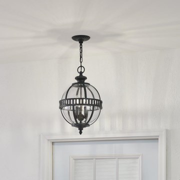 Kichler - Outdoor chandelier on a chain HALLERON 3xE14/60W/230V IP44