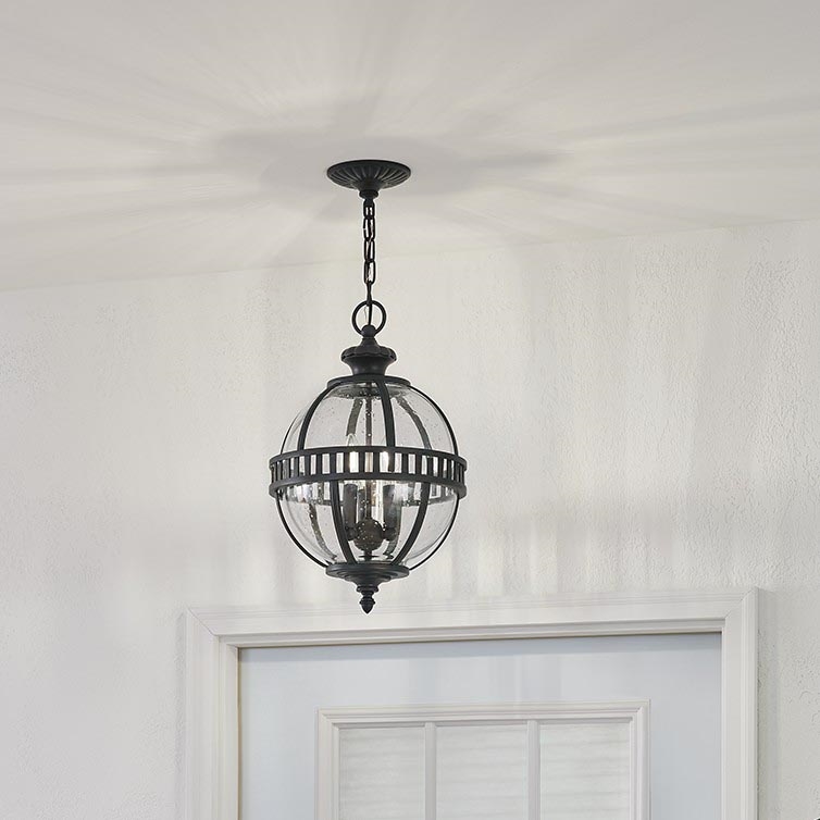 Kichler - Outdoor chandelier on a chain HALLERON 3xE14/60W/230V IP44