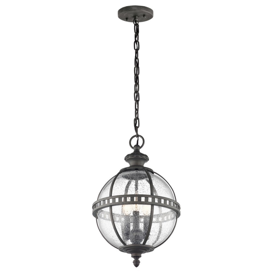Kichler - Outdoor chandelier on a chain HALLERON 3xE14/60W/230V IP44