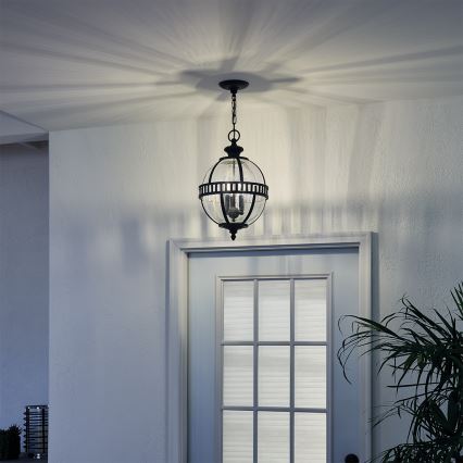 Kichler - Outdoor chandelier on a chain HALLERON 3xE14/60W/230V IP44