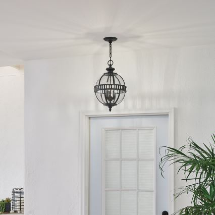 Kichler - Outdoor chandelier on a chain HALLERON 3xE14/60W/230V IP44