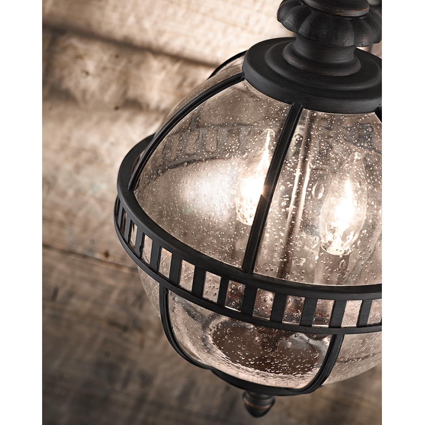 Kichler - Outdoor chandelier on a chain HALLERON 3xE14/60W/230V IP44