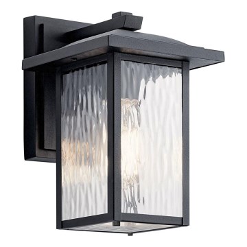 Kichler - Outdoor wall light CAPPANNA 1xE27/60W/230V IP44 black