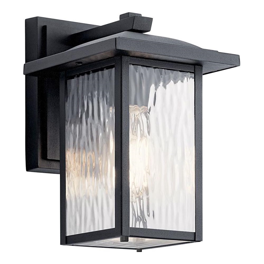 Kichler - Outdoor wall light CAPPANNA 1xE27/60W/230V IP44 black