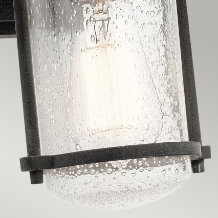 Kichler - Outdoor wall light RIVERWOOD 1xE27/100W/230V IP44 anthracite