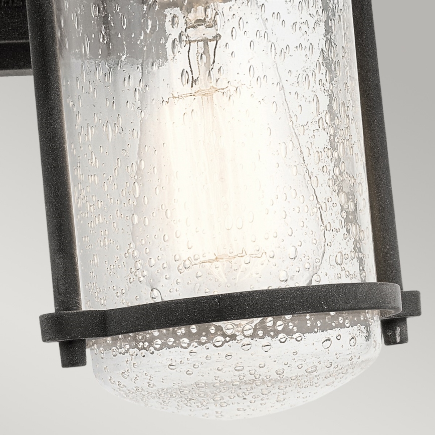 Kichler - Outdoor wall light RIVERWOOD 1xE27/100W/230V IP44 anthracite