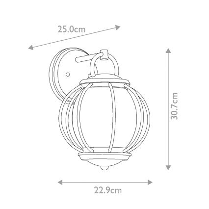 Kichler - Outdoor wall light VANDALIA 1xE27/60W/230V IP44 anthracite