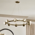 Kichler - PALTA cable-suspended chandelier 9xE14/40W/230V, gold finish