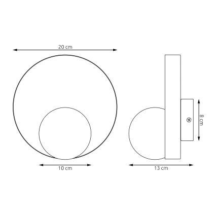 KIDO wall light 1xG9/8W/230V beige