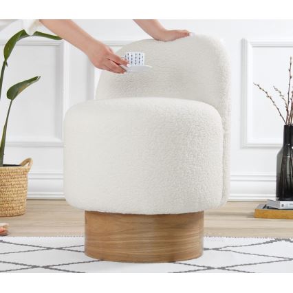 Kids' armchair RIKI 40x47 cm white