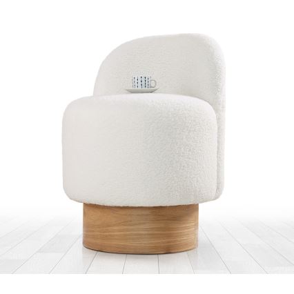 Kids' armchair RIKI 40x47 cm white