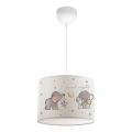 Kids' ceiling light CANDY 1xE27/40W/230V white/beige