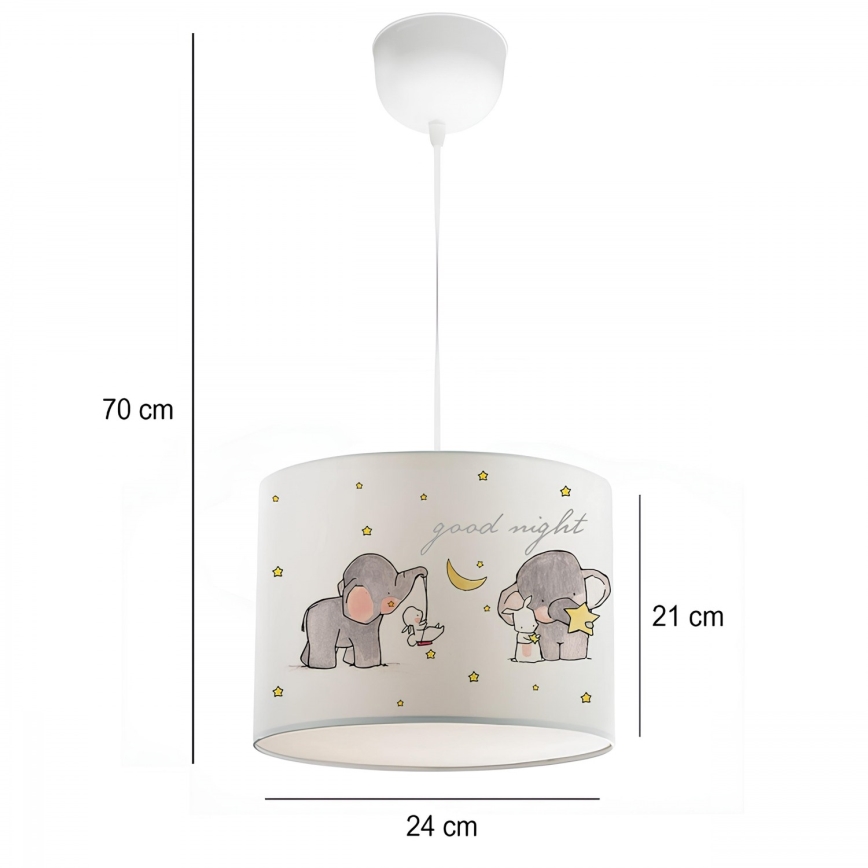 Kids' ceiling light CANDY 1xE27/40W/230V white/beige
