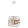 Kids' ceiling light CANDY 1xE27/40W/230V white/brown