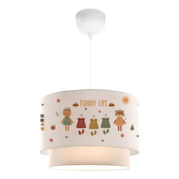 Kids' ceiling light CANDY 1xE27/40W/230V white/multicolored