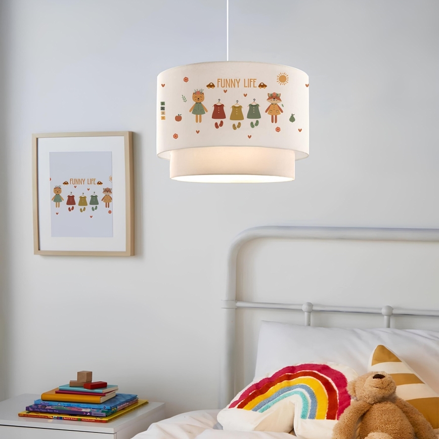 Kids' ceiling light CANDY 1xE27/40W/230V white/multicolored