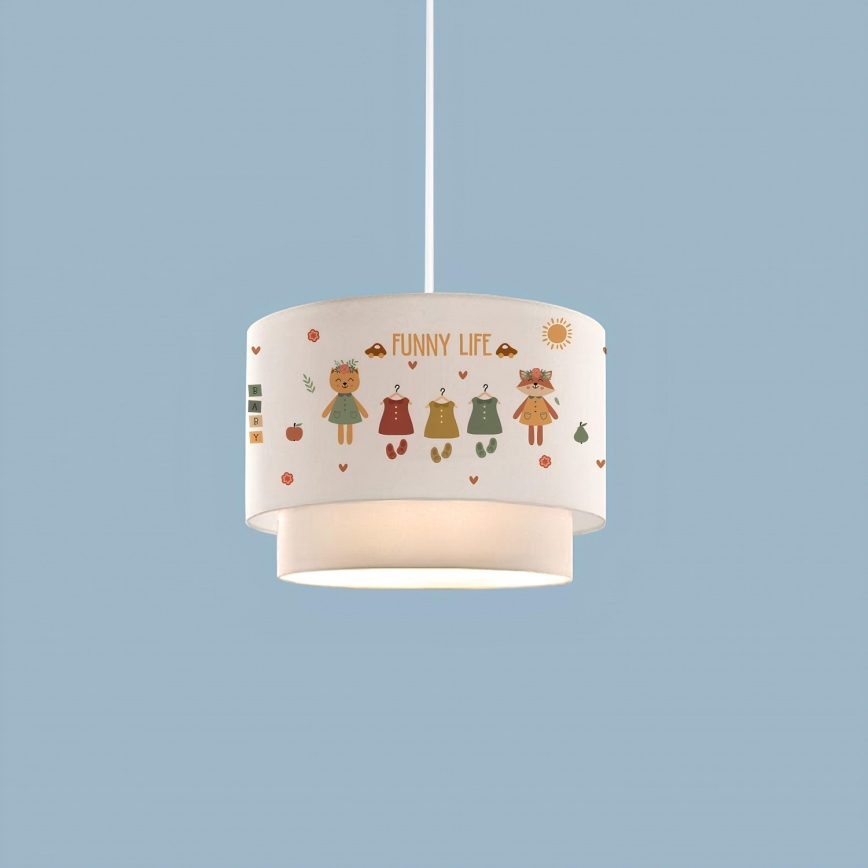 Kids' ceiling light CANDY 1xE27/40W/230V white/multicolored