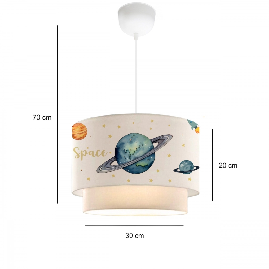 Kids' ceiling light CANDY 1xE27/40W/230V white/multicolour