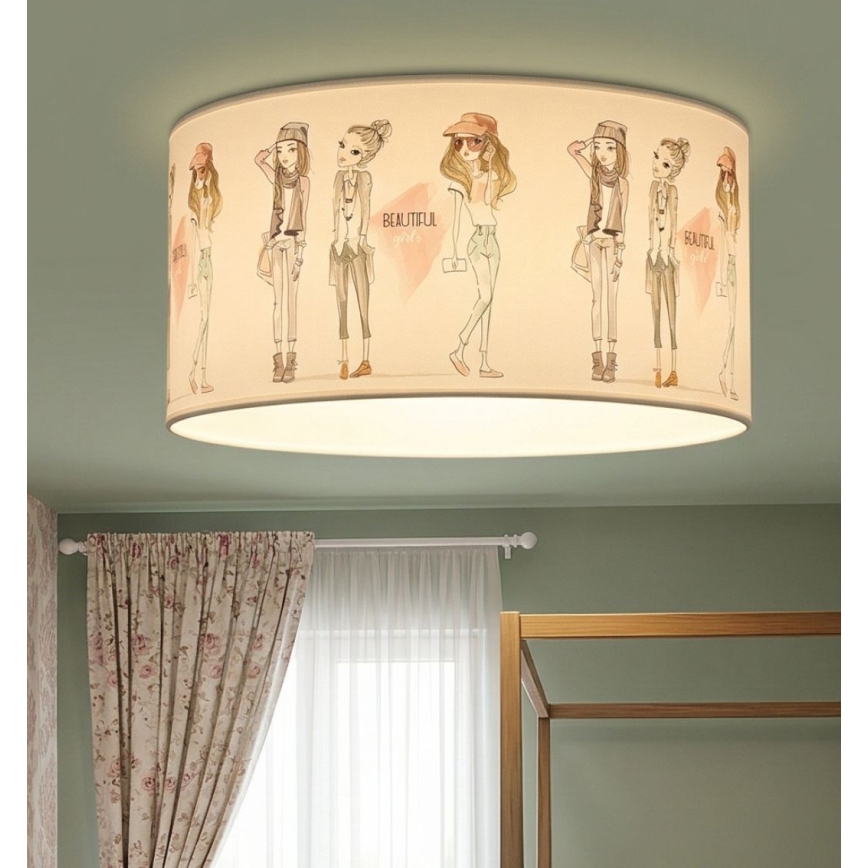 Kids' ceiling light GIRLS VIBES 1xE27/60W/230V Ø 40 cm for girls